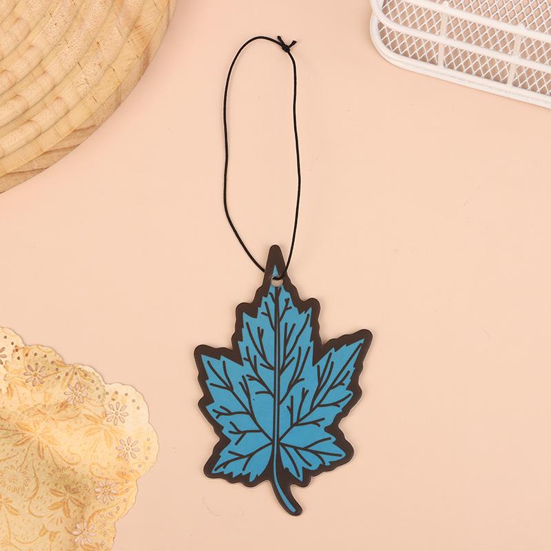 1Pcs Car Air Freshener Natural Scented Tea Paper Cone Hanging Ocean Lemon Perfume Fragrance Leaf Shape Car Accessories