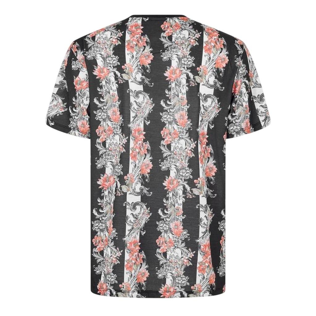 Criminal Damage Mens Chalky Floral Stripe T-Shirt