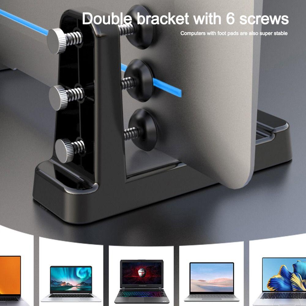 2PCS Vertical Notebook Holder Heat Dissipation Tablet Phone Stand Desktop Notebook Dock  Universal