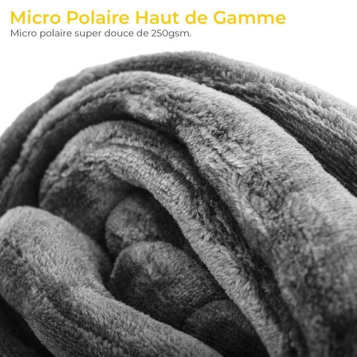 Cosi Home Couverture Chauffante Electrique extra-large, Lavable en machine, Télécommande, Minuterie et 9 réglages de chaleur - Gris