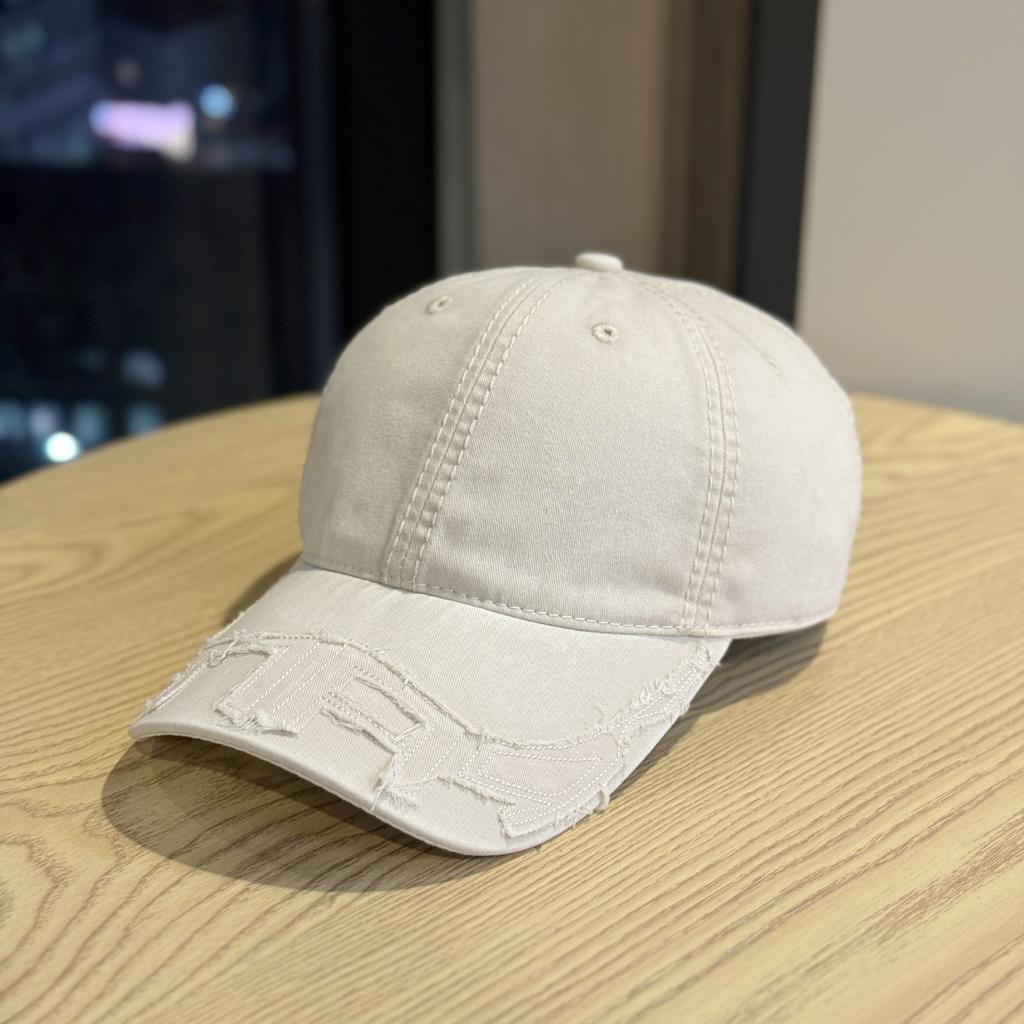 New American-style washed vintage baseball cap for women with wide brim that makes the face look smaller, duckbill cap for men and couples, versatile