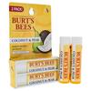 Burt S beeS Kokosnuss und Birne Feuchtigkeitsspendender Lippenbalsam Doppelpack 0,15 oz Hautpflege 792850896987