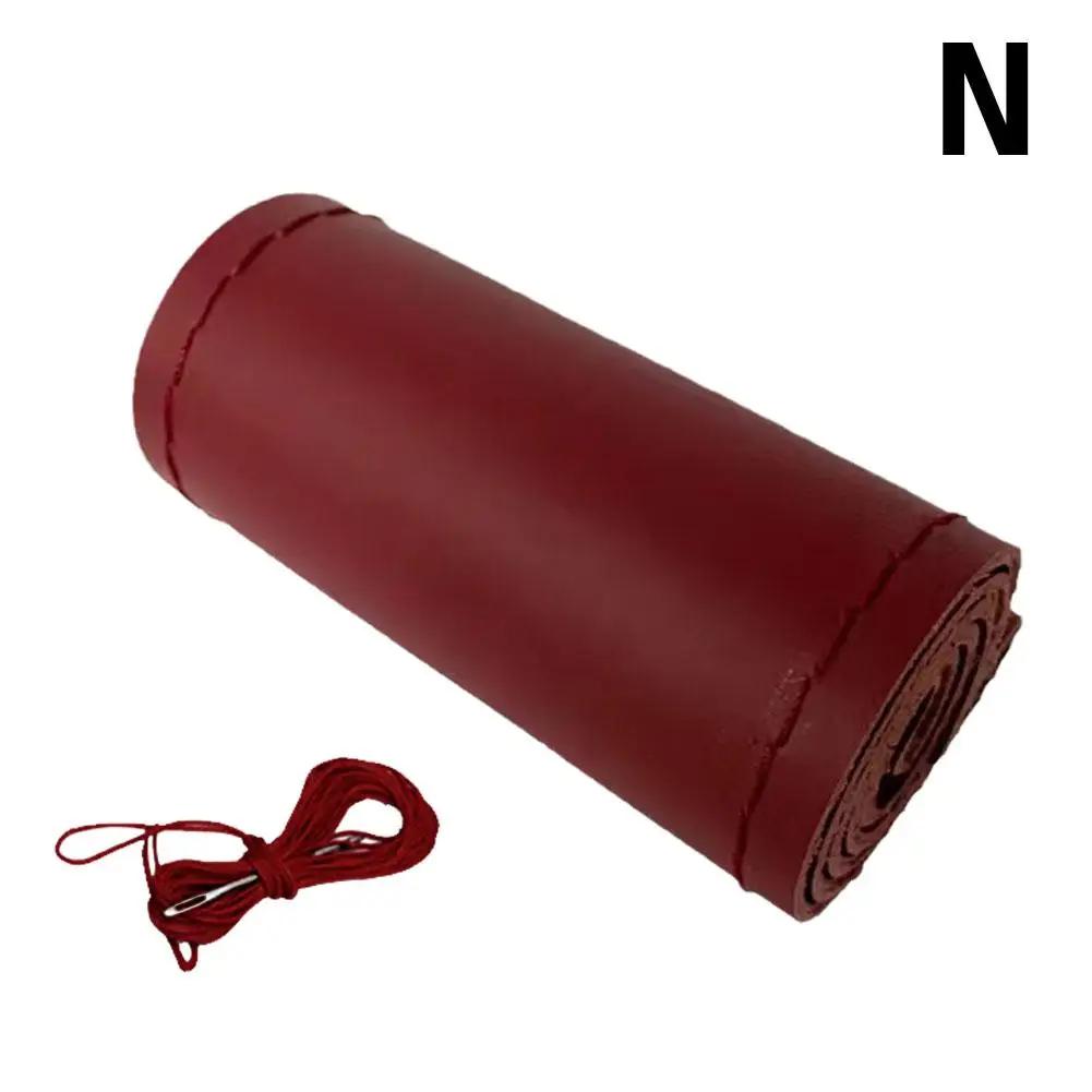 Piese auto interioare consumabile cusute manual din piele ghidon husă volan respirabilă din piele husă universală anti-alunecare S9X2