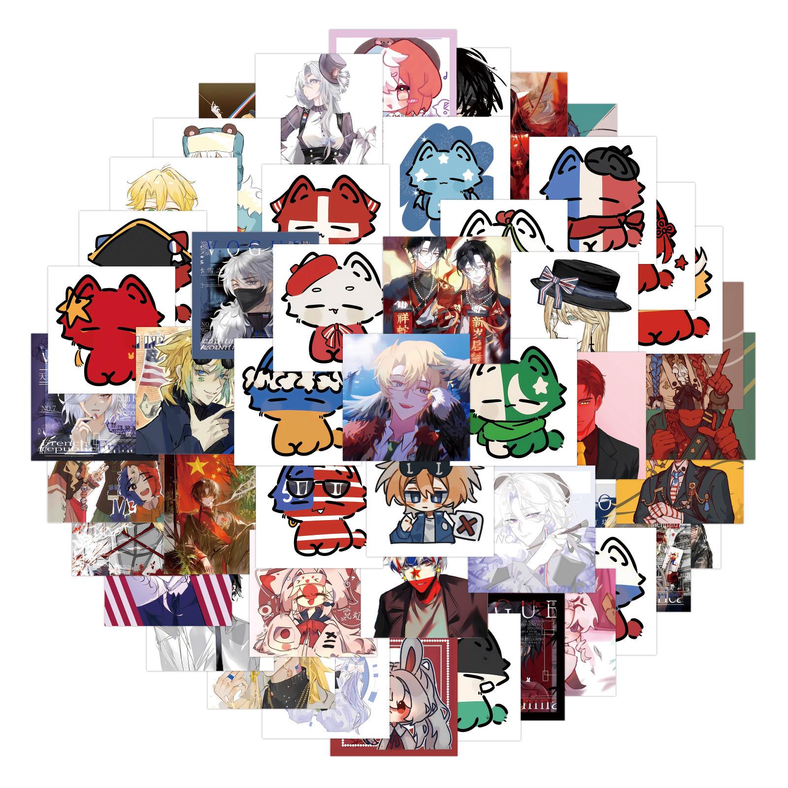 

80 Новых наклеек-граффити CH Guoan, предложенных для украшения холодильника, скутера, чашки для воды, DIY-персонализированные наклейки