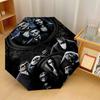 The Addams Family Windproof Auto 8 Rib Folding Umbrella Portable Outdoor Parasol