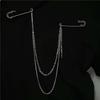 2026 Exaggerate Long Tassel Chain Brooch Women Handmade Beaded Many Layer Chain Multi Functional Fixed Pin Pants Clothes Decor