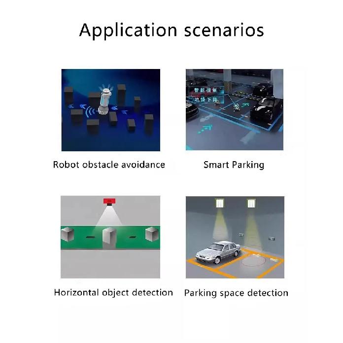 Ultrazvukový radarový senzor vzdálenosti, senzor vzdálenosti, ultrazvukový senzor, robot pro měření lidského těla, vyhýbání se překážkám