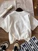 Girls Leopard Bow Graphic Print Short Sleeve T Shirt Round Neck Soft Casual Tops For Spring Summer