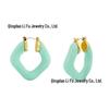 Lisa Style 2021 Trendy Geometric Round Earrings: Light Luxury Design