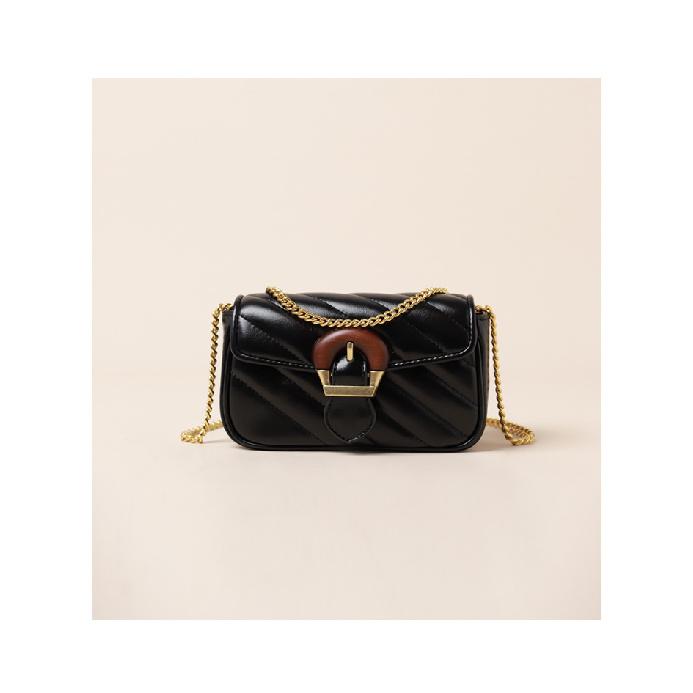 French-style niche luxury 2024 new trendy embroidered chain women s bag, high-end mini handbag, shoulder and crossbody bag чёрный