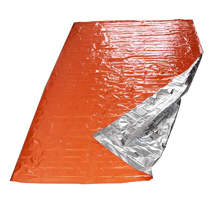 Orange 160x210 Outdoor Disposable Thermal Insulation Lifesaving First Aid Blanket for Camping