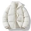 Man Fashion Winter Warm Thick Cotton Clothing With Added Velvet Solid Color Casual And Comfortable Coat