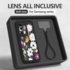 Flowers Patterned Phone Case For Samsung Galaxy S26 S25 S24 Ultra S23 S25 FE A57 A37 A17 A56 A16 A55 A54 A15 Wrist Lanyard Cover