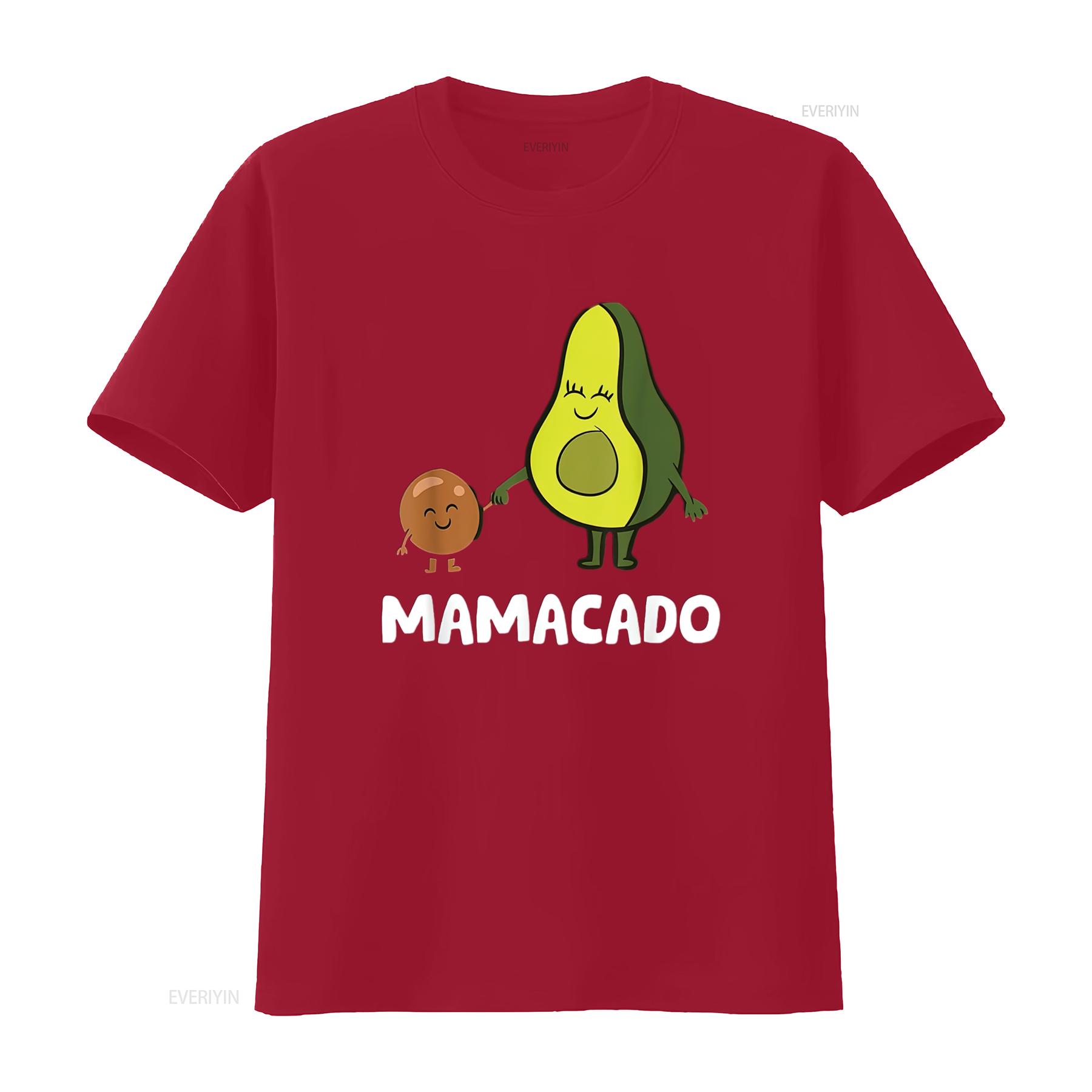 Avocado Mama Mom Funny Mamacado Women s Fashionable T Shirt with Unique Print vintage Washed fashion Unisex Stylish Stretched S