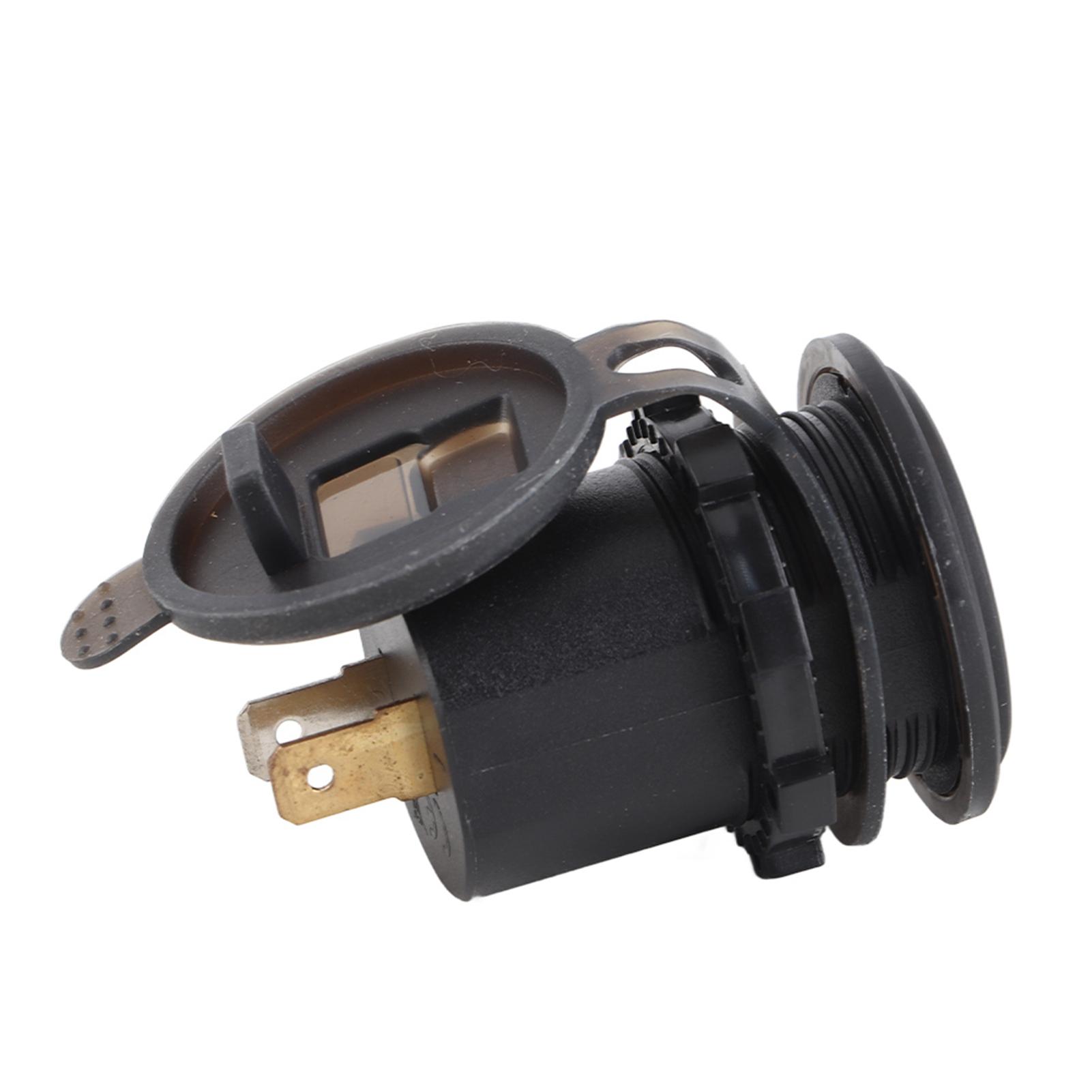 

12V IP66 3.0A LED Digital Phone Charger Independent Switch Adapter with 23.6in Line Red DC12‑24V красный