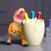 1pc Creative Cartoon Dinosaur Pen Holder Ornament Gift Desktop Storage Resin Craft Gift Decoration Home Decor