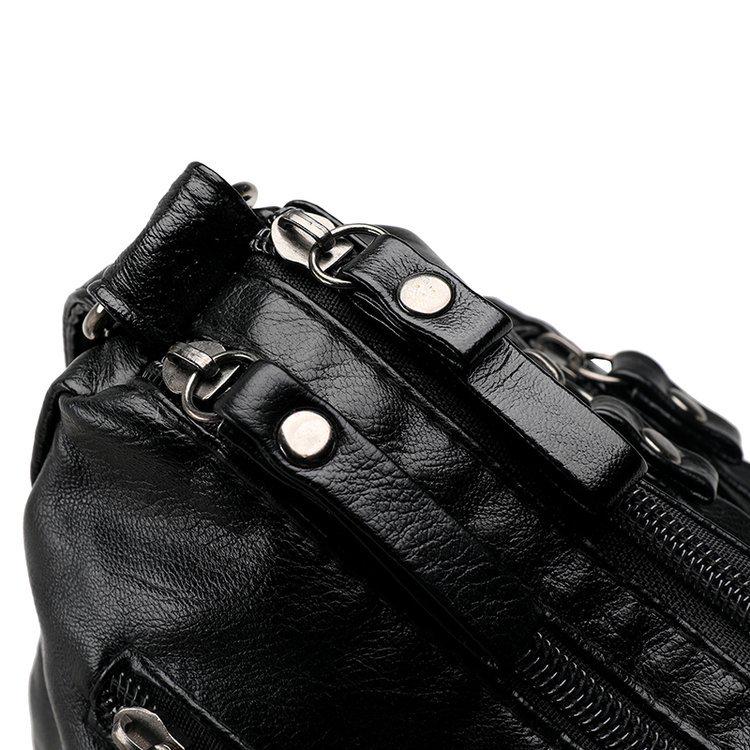 Damen Weiche Leder Schulter Messenger Bag - 2023 Rucksack mit großer Kapazität für Mittelalte und Ältere