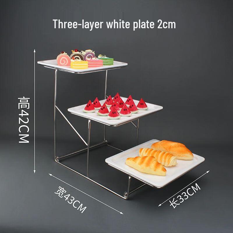 Three-Tier Melamine Dessert Stand