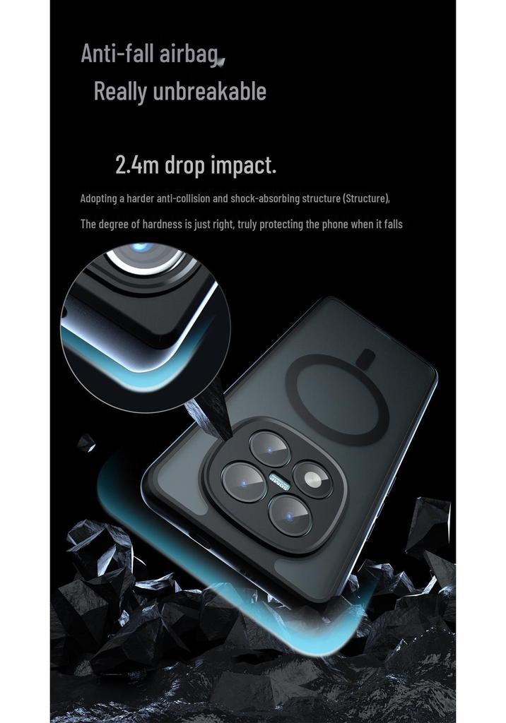 Magnetic Semi-Transparent Matte Protective Case for Redmi K90 Max, Xiaomi 17U, and POCO X8 Pro