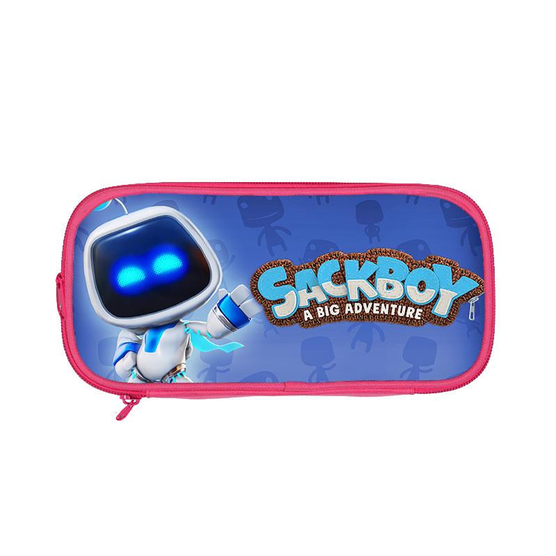 Astro Bot Space Robot Double Layer Pen Case For Kids School Supplies And Stationery Storage