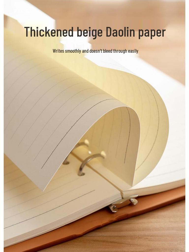 İş ve Öğrenciler İçin Çıkarılabilir Sert Kapaklı Gevşek Yapraklı Defter