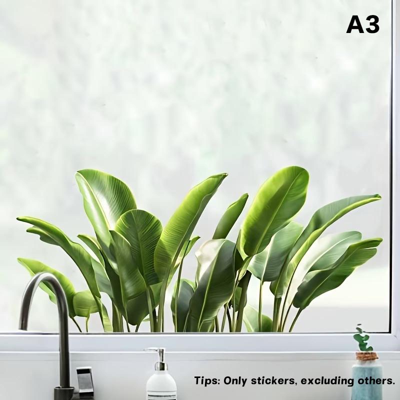 Floral Sink Area Background Wall Sticker Bathroom Sticker Self-Adhesive Removable Waterproof Backsplash Decoration Home Decor