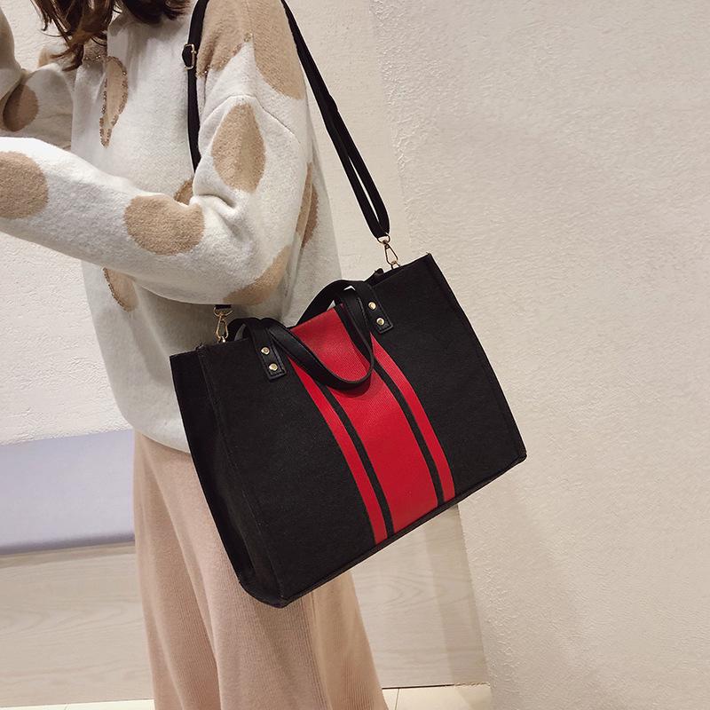 SCIONE Женский портативный портфель в полоску — фото 4