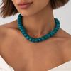 14 Colors Bohemian Colorful Acrylic Beads Choker Necklace for Women Fashion Resin Statement Necklaces Summer Beach Jewelry