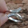 Hot Fashion Charm Women's Natural Faux Silver Adjustable Size Ring