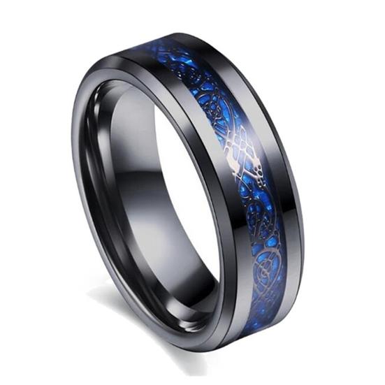 Women Ring Shiny Rhinestone Stainless Couple Finger Ring for Valentine's Day