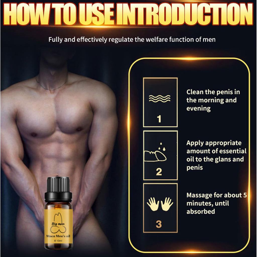 Men's Enlargement Oil Private Parts Maintenance Macho Massage Oil Yang Oil 10ml