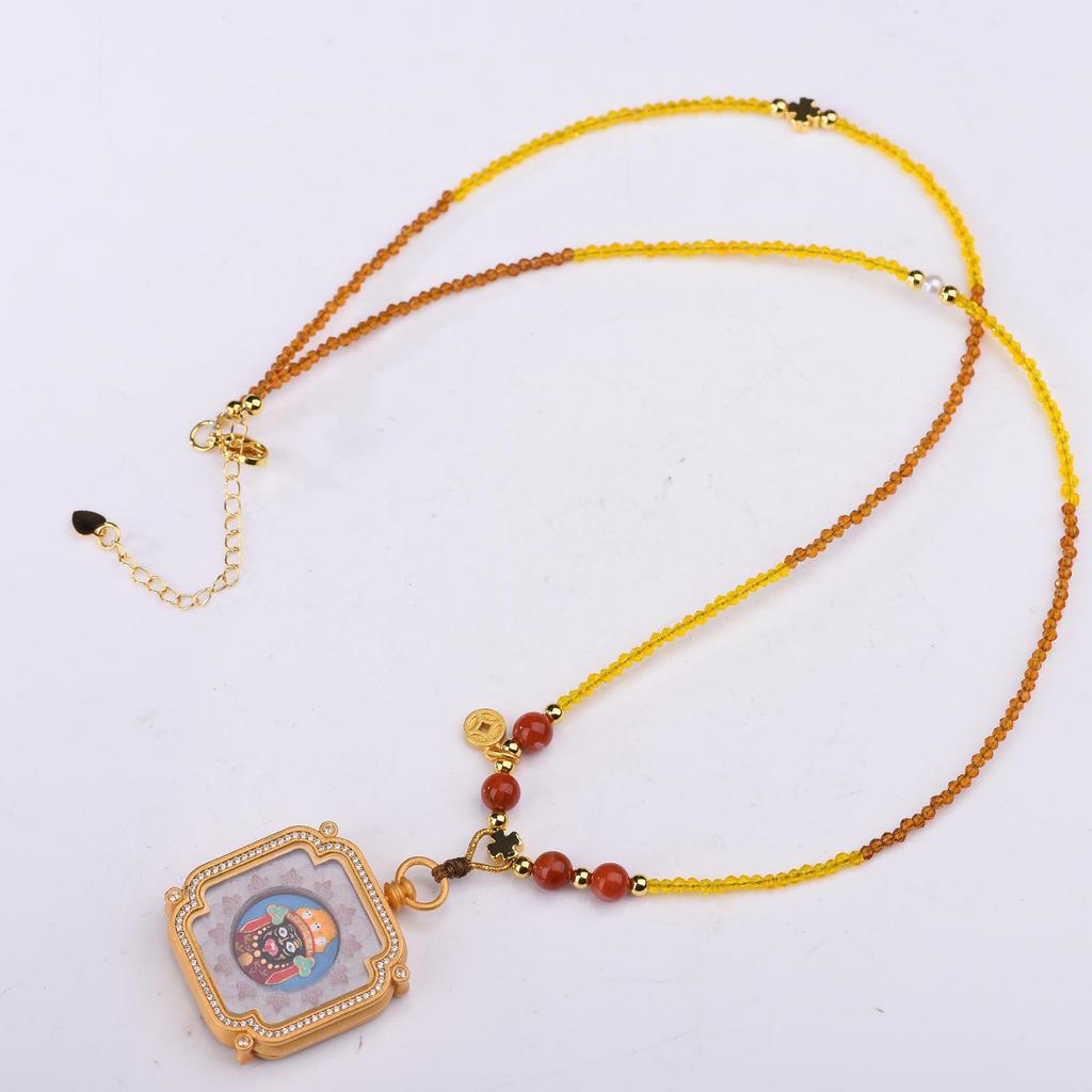 Tibetan Incense Pendant: Ash Medicine Mud Zhakiram Rope, Modern Chinese Style, Elegant Bestie Gift