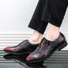 Mode Herren Kleiderschuhe Schnür-Oxfords Hohe Qualität Brogue-Stil Leder Hochzeitsparty Schuhe Herren Soziale Leder-Oxfords Formelle Schuhe