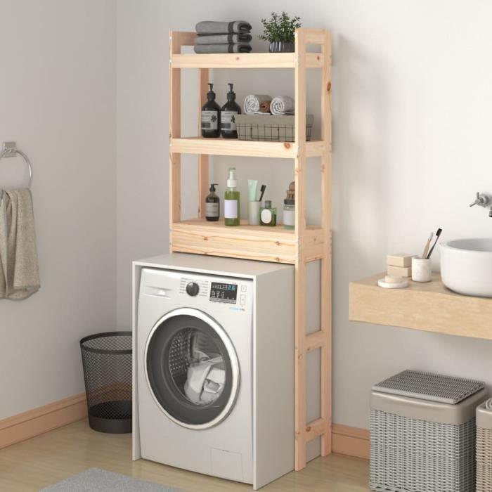 VidaXL Étagère de toilette 63x26x171 cm Bois de pin massif 824658