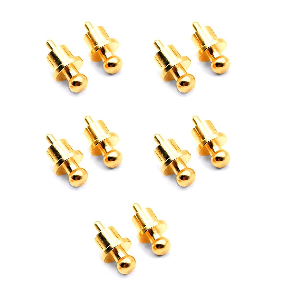Ntcpefy 10pcs Gold Plated Plug Cap Short Circuit Socket, Phono Connector Shield Jack Socket Cover Cap