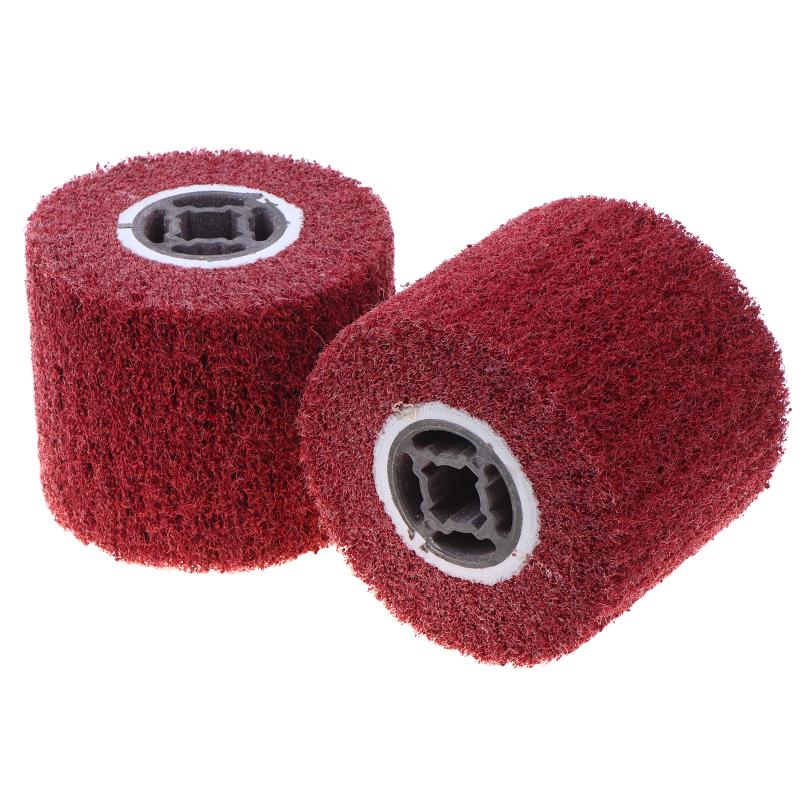 Stainless Steel Drum Polishing Wheel Wire Drawing Brush Non-woven Poly Felt for Automotive Body Polishing Rust Removal