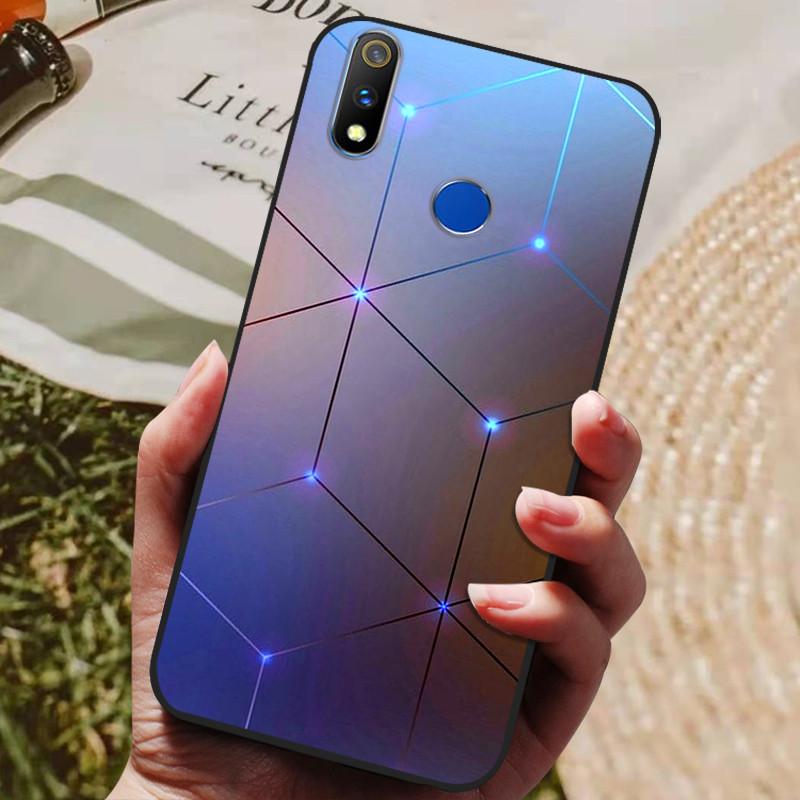 Realme 3 Pro Kılıfı Yumuşak Silikon TPU Arka Kapak OPPO Realme 3 Pro RMX1851 İçin Kılıf Funda Realme3 RMX1825 RMX1821 Darbeye Dayanıklı