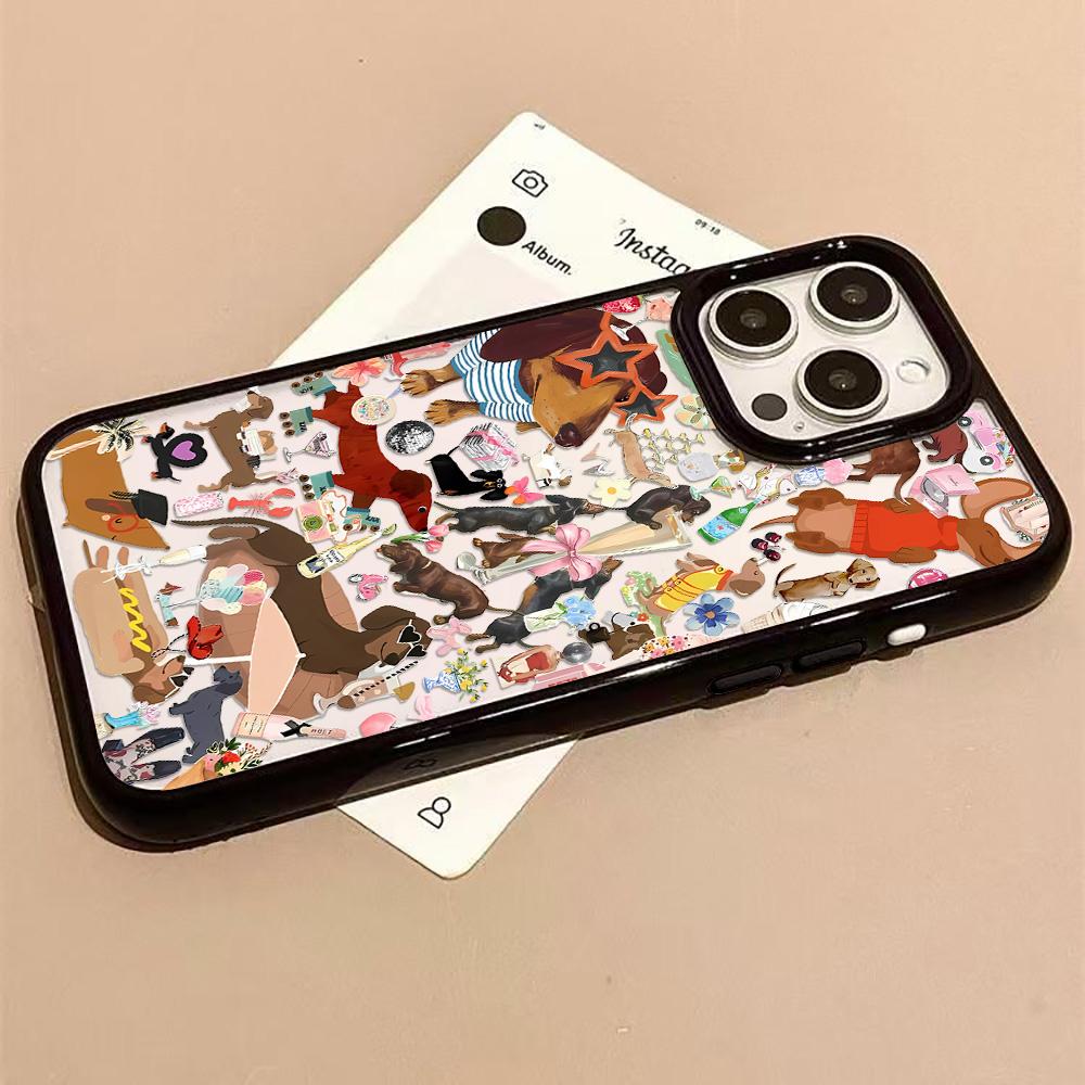Acrylic Phone Case for iPhone 11 12 13 14 Pro 12 14 16 Pro Max for Samsung A16 A36 A56 S24 FE High-quality Painted Anti-fall Mobile Phone Case