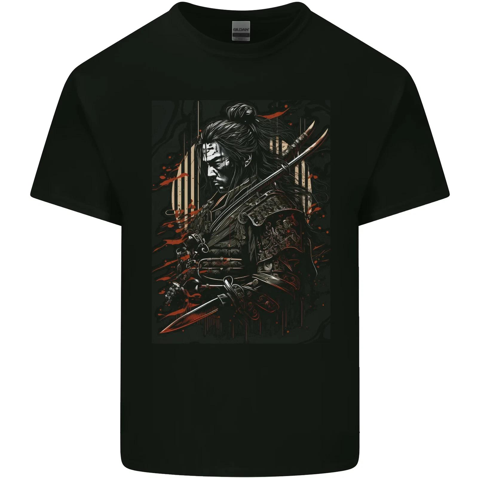 Warrior of the Samurai Japanese MMA Kids T-Shirt Childrens 3XL