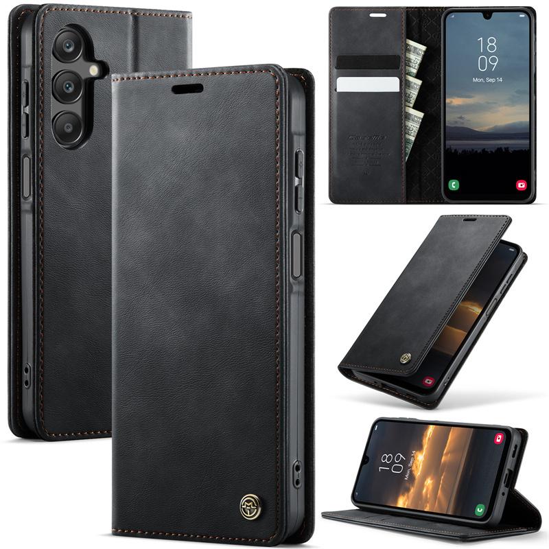 Magnetic Flip Leather Phone Case For Samsung Galaxy S26 S25 FE S24 S23 Plus S22 S21 S20 Ultra A57 A17 A56 A36 A16 A55 A35 A15 A54 A34 A14 Wallet Cover