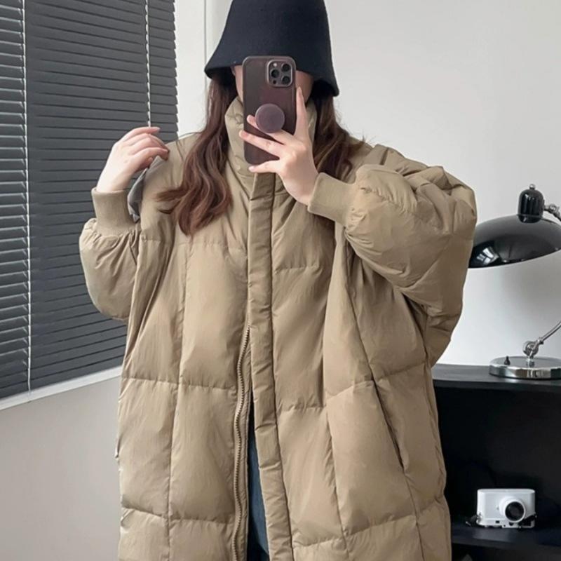 New Down Jacket Plus Size Women's Winter Korean Style Mid-length Cotton Jacket Loose Casual Cotton Jacket