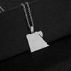 Collana Ciondolo Egiziano in Acciaio di Titanio Retro - Accessorio di Tendenza Etnica Unisex