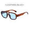 New Fashion Double Bridge Square Sunglasses Unisex Oversized Sun Glasses UV400 Protection Trendy Shades