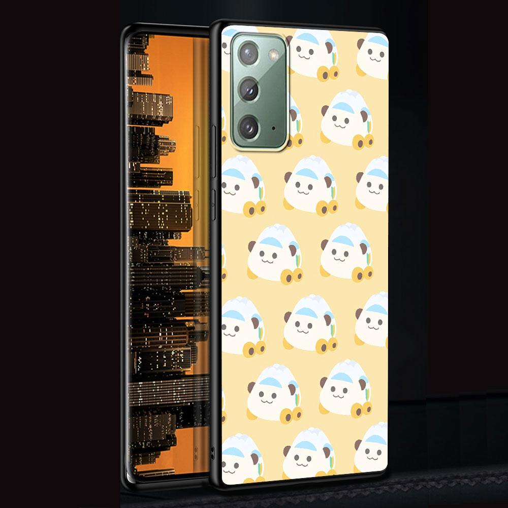 PUI PUI MOLCAR Cute Case for Samsung Galaxy Note 20 Ultra 8 10 Lite 9 TPU Phone Cover Note 10 Plus Black Soft Shell Funda Capa