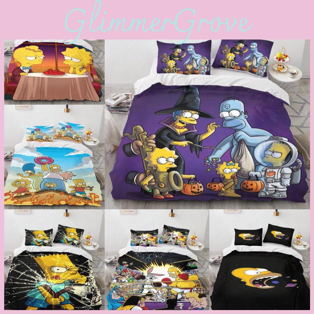 Anime Simpsons The 3d Print Duvet Cover Pillowcase Set Bedroom Gift Bedding
