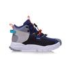Li Ning Kids Comfortable Versatile Non-Slip Shock Absorbing Wear-Resistant Warm Casual Shoes Kids Casual Shoes Black Blue YKER002-17