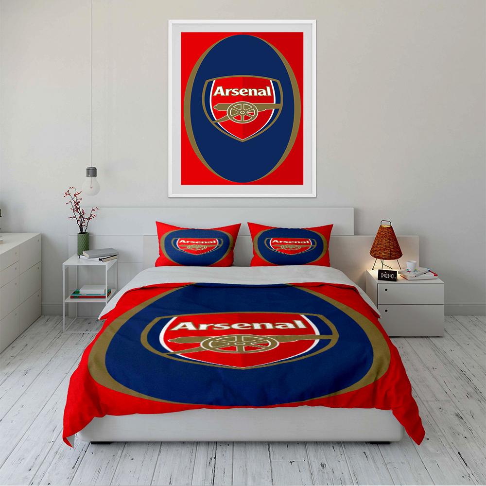 Set Biancheria da Letto Logo Arsenal Set Biancheria da Letto (1 copripiumino, 2 federe, piumino non incluso)
