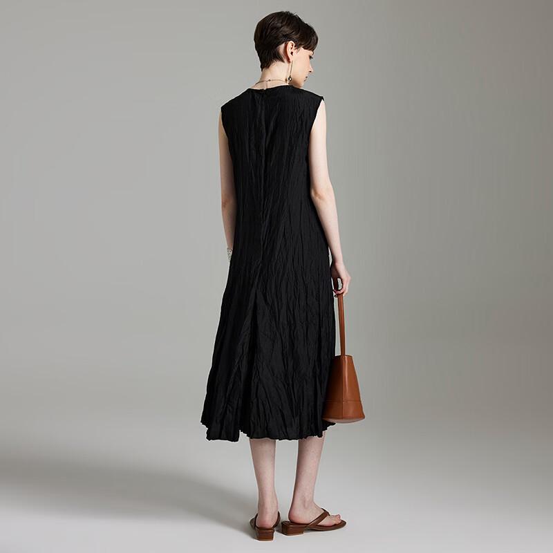 Wudao 12 Momme Mulberry Silk Sleeveless A-line Dress