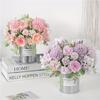 Multicolor Artificial Hydrangea Flowers Silk Petals DIY Simulation Peony Dandelion Bouquet Photo Props Accessories