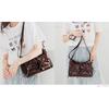 Honeys Shoulder Bag Synthetic Leather Faux Zipper Closure Womens Magazine Featured Ribbon Pocket